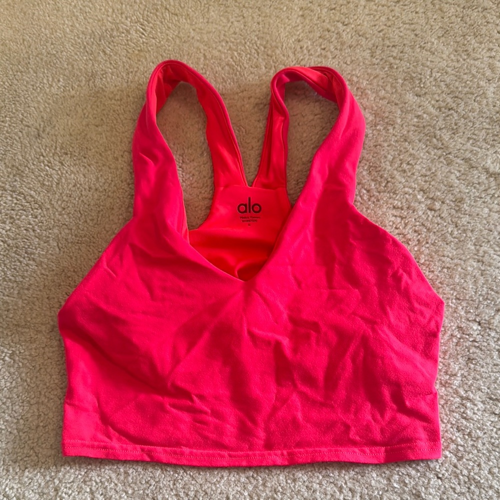 Alo Vibrant Pink Sports Bra